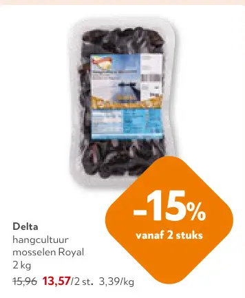 Promotie: Delta hangcultuur mosselen Royal