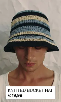 Aanbieding: KNITTED BUCKET HAT