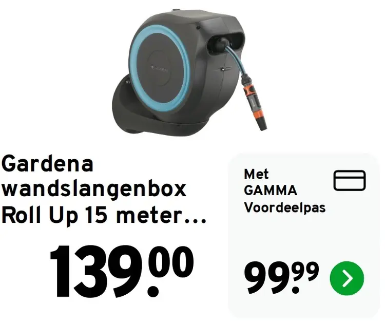 Aanbieding: Wandslangenbox Roll Up 15 meter