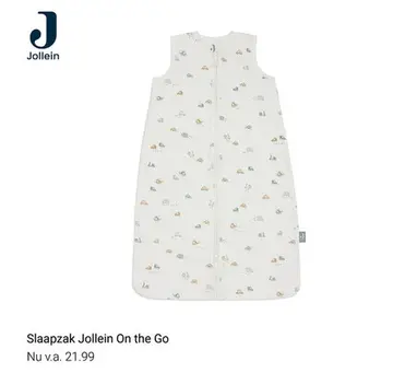 Aanbieding: Slaapzak Jollein Jersey On The Go 70cm