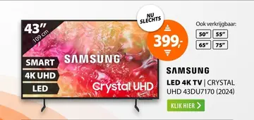 Aanbieding: Samsung Crystal UHD 43DU7170 (2024)