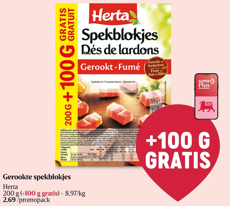 Promotie: Gerookte spekblokjes