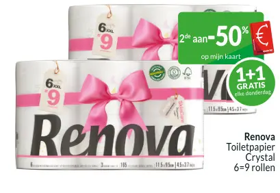 Promotie: Toiletpapier Crystal