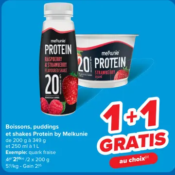 Offre: Boissons, puddings et shakes Protein