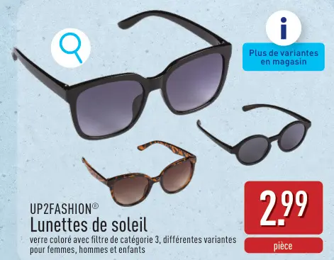 Offre: Lunettes de soleil