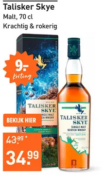 Aanbieding: Talisker Skye 70CL Whisky