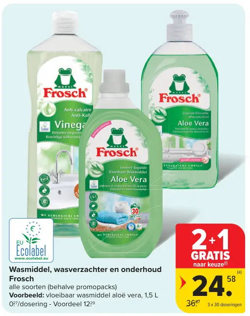 Promotie: Wasmiddel, wasverzachter en onderhoud