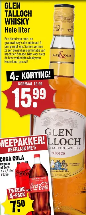 Aanbieding: Glen Talloch Whisky 100 cl