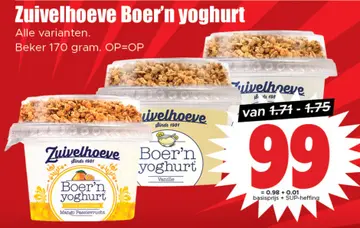 Aanbieding: Zuivelhoeve Boer'n yoghurt