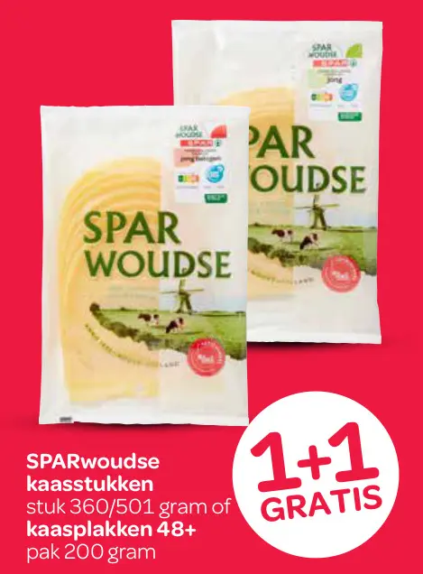 Aanbieding: SPARwoudse kaasstukken of kaasplakken