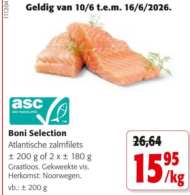Promotie: Atlantische zalmfilets