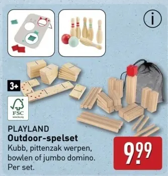 Aanbieding: PLAYLAND Outdoor-spelset