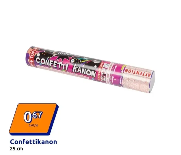 Promotie: Confettikanon
