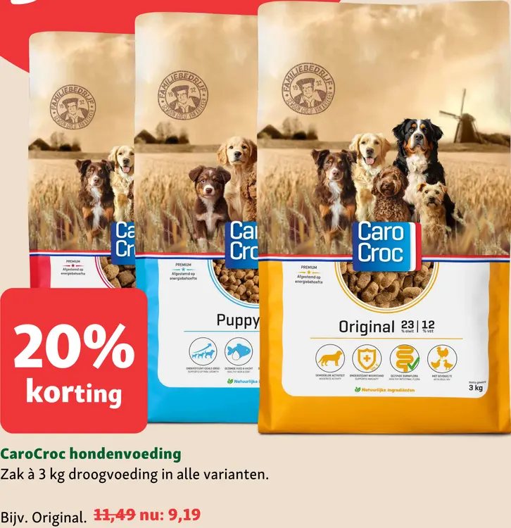 Aanbieding: CaroCroc Hondenvoeding