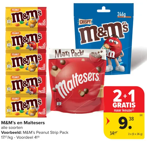 Promotie: M&M's en Maltesers