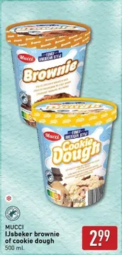 Aanbieding: IJsbeker brownie of cookie dough