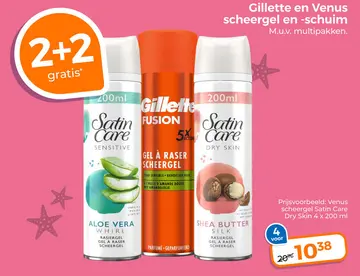 Aanbieding: Gillette en Venus scheergel en -schuim