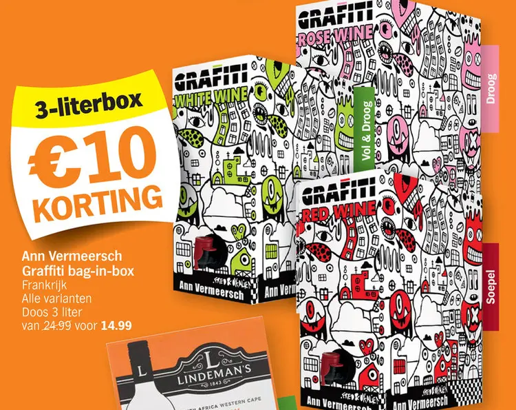 Promotie: Graffiti bag-in-box