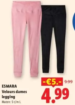 Aanbieding: Velours dames legging