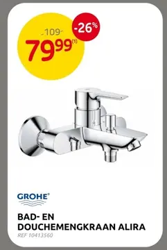 Aanbieding: Bad- en douchemengkraan alira