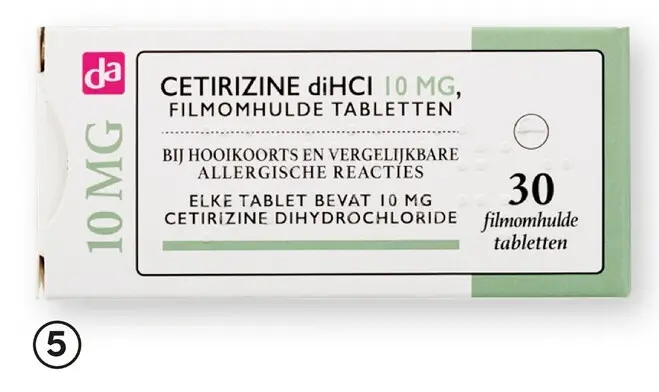 Aanbieding: Cetirizine 10 mg 30 tabletten