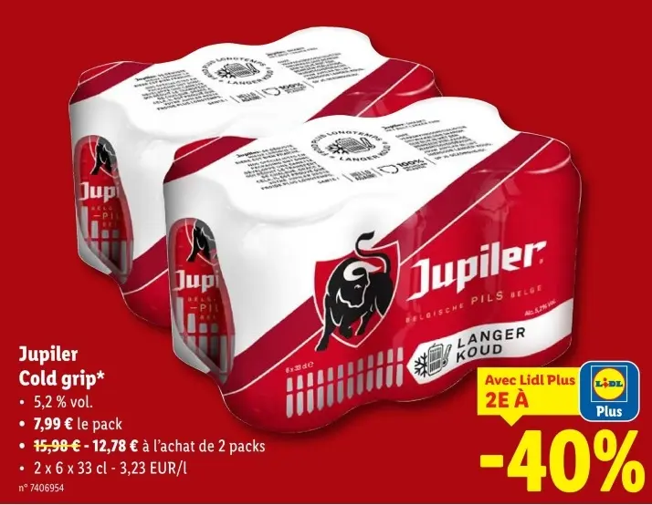 Offre: Jupiler Cold grip