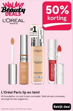 Aanbieding: L'Oréal Paris lip en teint