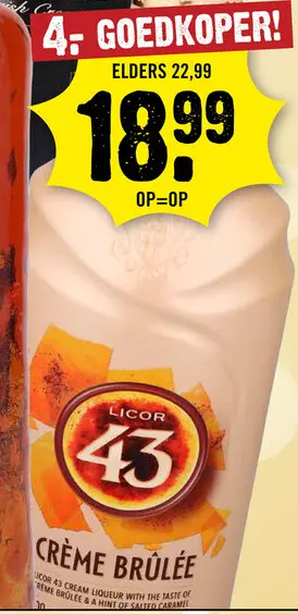 Aanbieding: Licor 43 Créme Brulee 70 cl