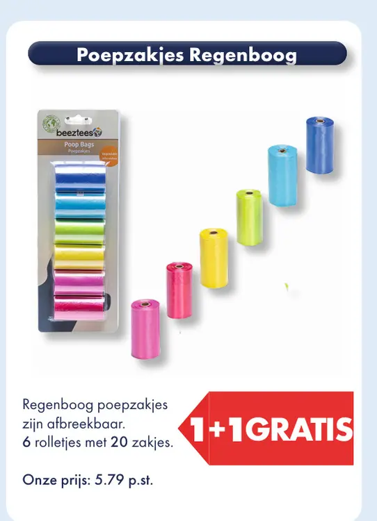 Aanbieding: Poepzakjes Regenboog