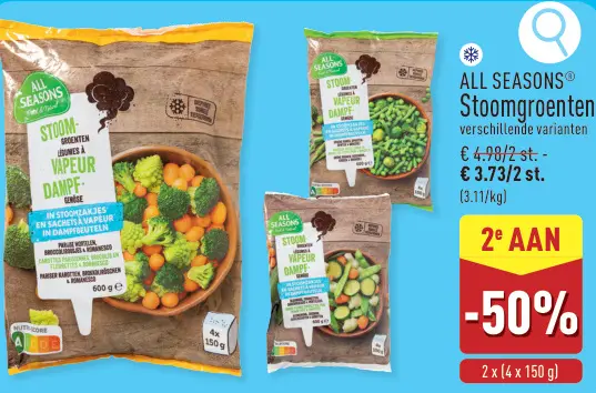 Promotie: Stoomgroenten