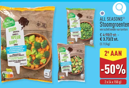 Promotie: Stoomgroenten