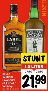 Aanbieding: William Lawson's of Label 5 Whisky