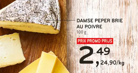 Offre: Damse Peper Brie au poivre