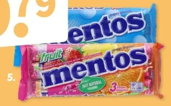 Promotie: Mentos fruit of munt