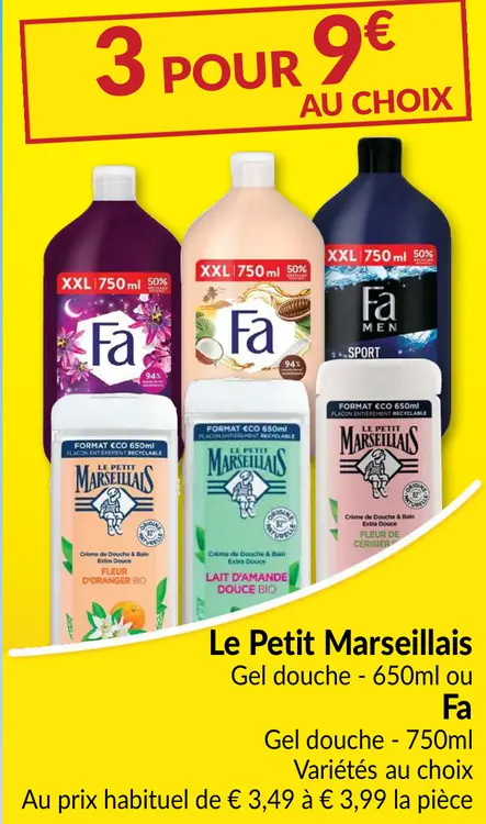 Offre: Gel douche