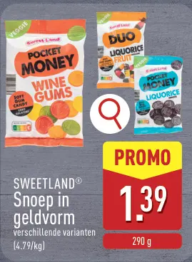 Promotie: Snoep in geldvorm