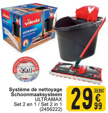 Offre: Système de nettoyage / Schoonmaaksysteem