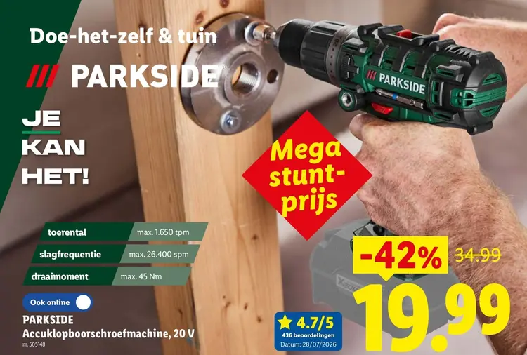 Promotie: Accuboormachine