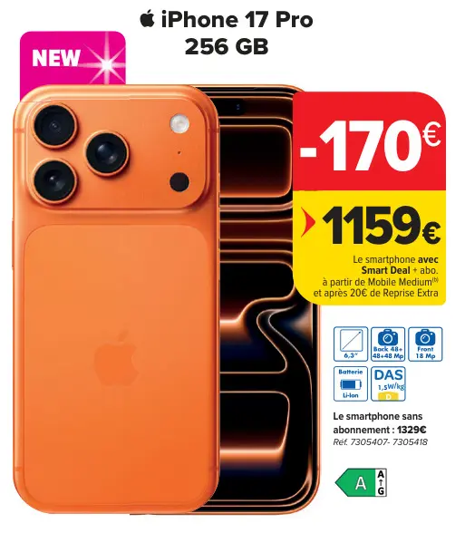 Offre: iPhone 17 Pro