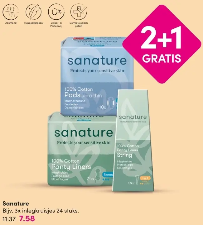 Aanbieding: Sanature inlegkruisjes 24 stuks