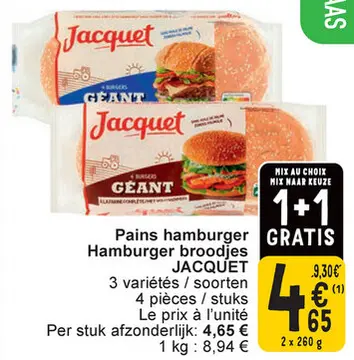 Offre: Pains hamburger / Hamburger broodjes