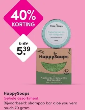 Aanbieding: HappySoaps Gehele assortiment