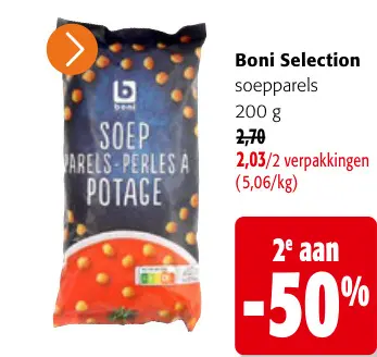 Promotie: Soepparels