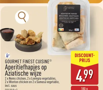 Aanbieding: Aperitiefhapjes op Aziatische wijze
