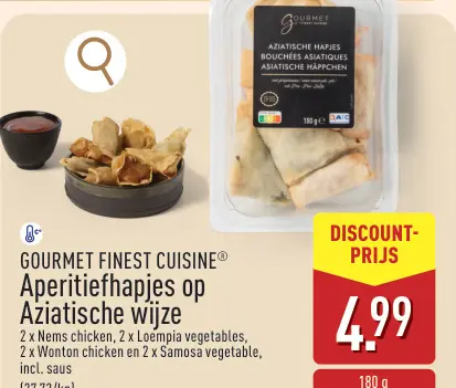 Aanbieding: Aperitiefhapjes op Aziatische wijze