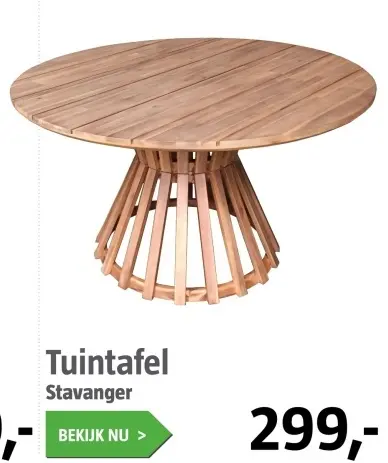 Aanbieding: Tuinstafel Stavanger