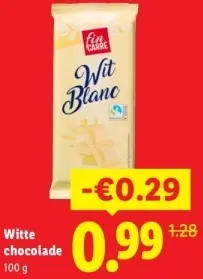 Aanbieding: Witte chocolade