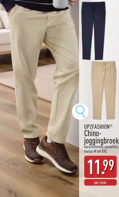 Promotie: Chino-joggingbroek