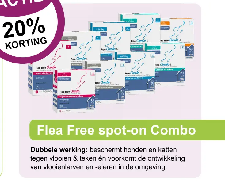 Aanbieding: Flea Free spot-on Combo