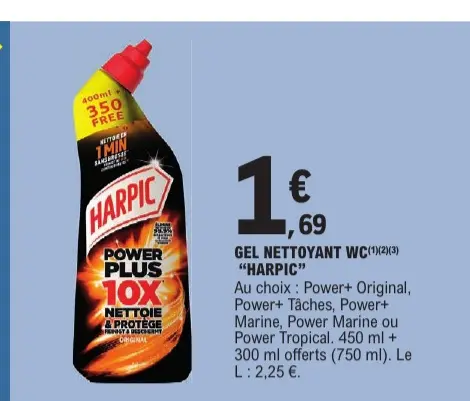 Offre: Gel nettoyant WC